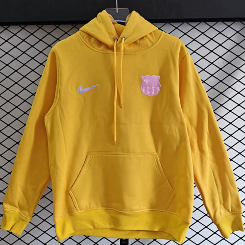 25-26 Barcelona Yellow Hoody 黄色(加绒)粉标