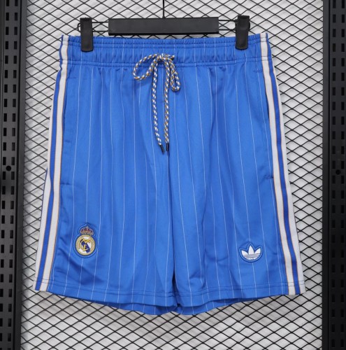 25-26 Real Madrid Blue Casual Version Player Version Shorts Pants