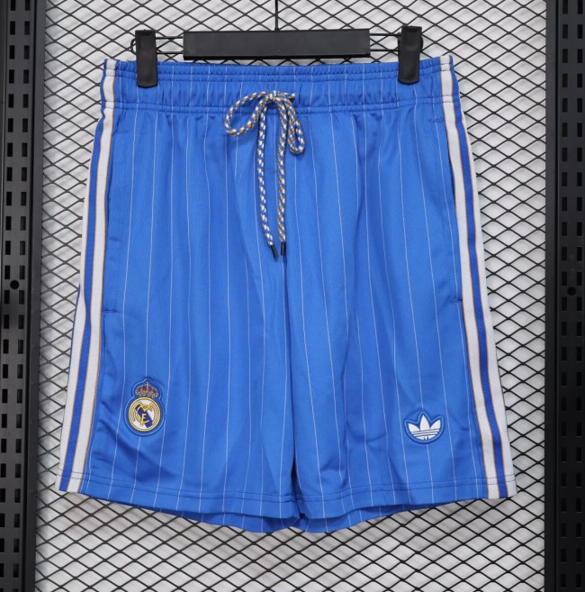 25-26 Real Madrid Blue Casual Version Player Version Shorts Pants