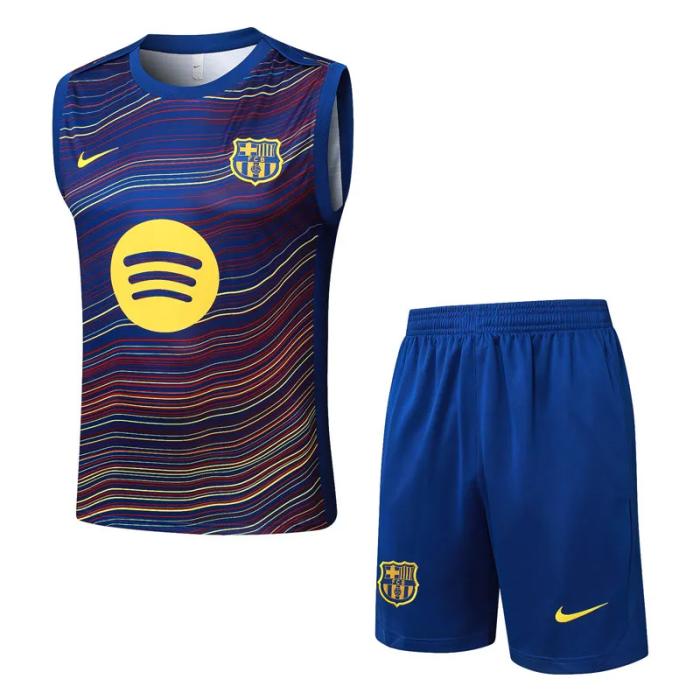 25-26 Barcelona High Quality Tank Top And Shorts Suit