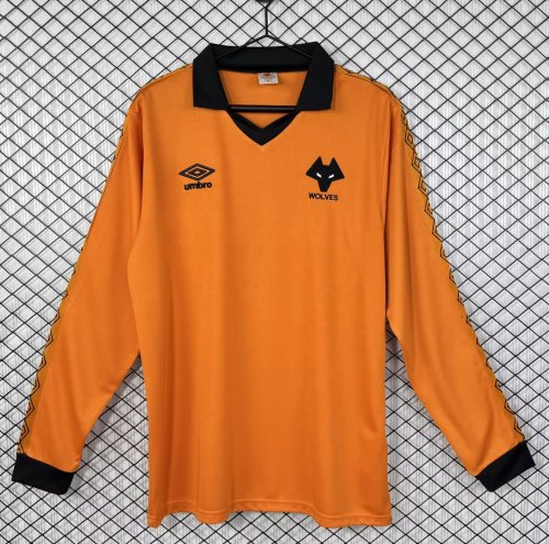 1980-1981 Wolves Home Long Sleeve Retro Soccer Jersey