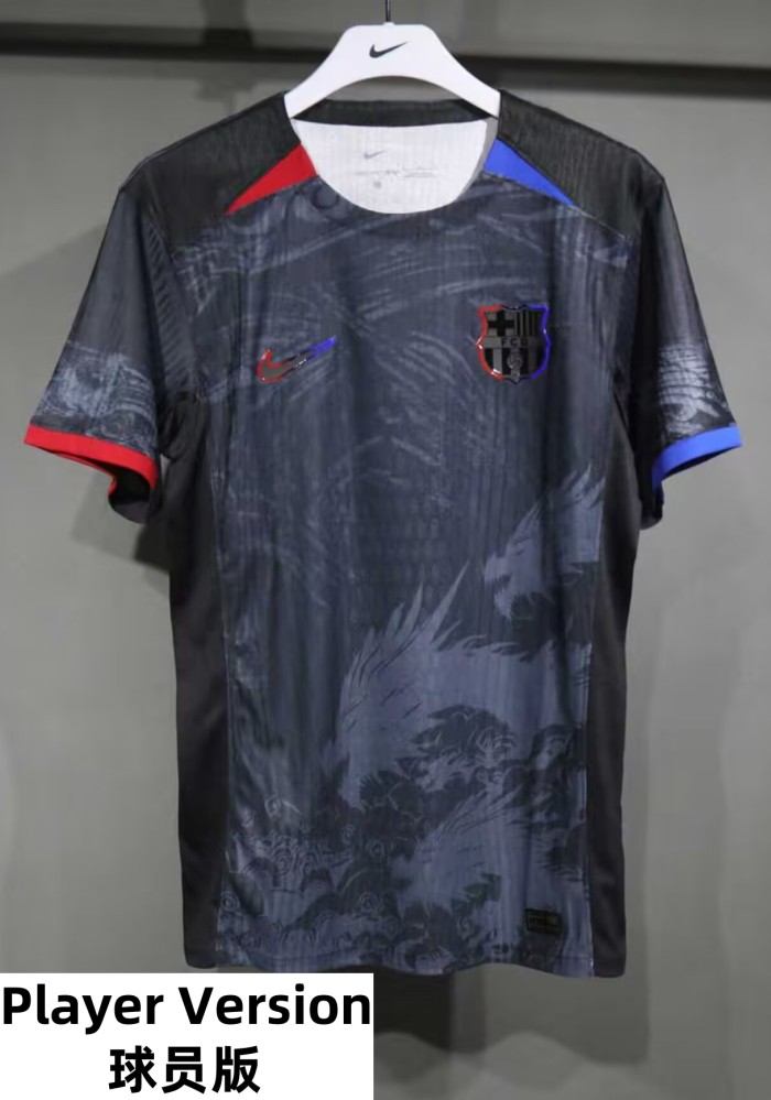 25-26 Barcelona Black Special Edition Player Version Soccer Jersey
