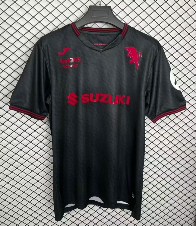 25-26 Torino Black Commemorative Edition Fans Soccer Jersey