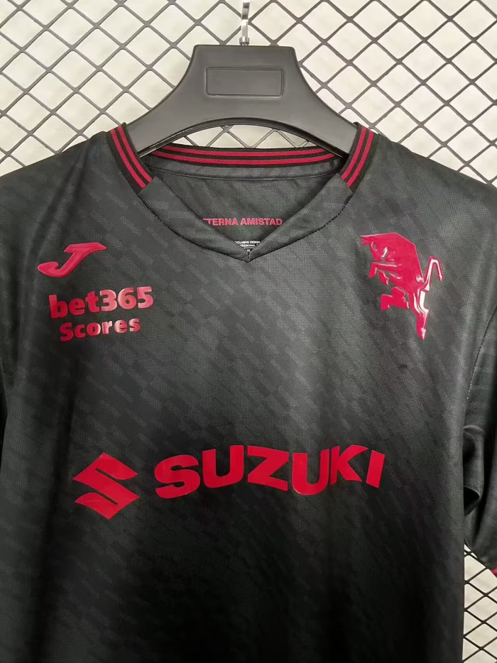 25-26 Torino Black Commemorative Edition Fans Soccer Jersey