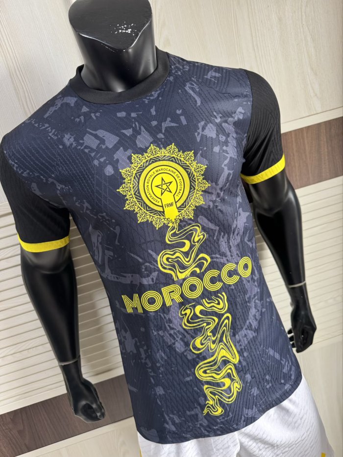 25-26 Morocco Black Special Edition Player Version Soccer Jersey