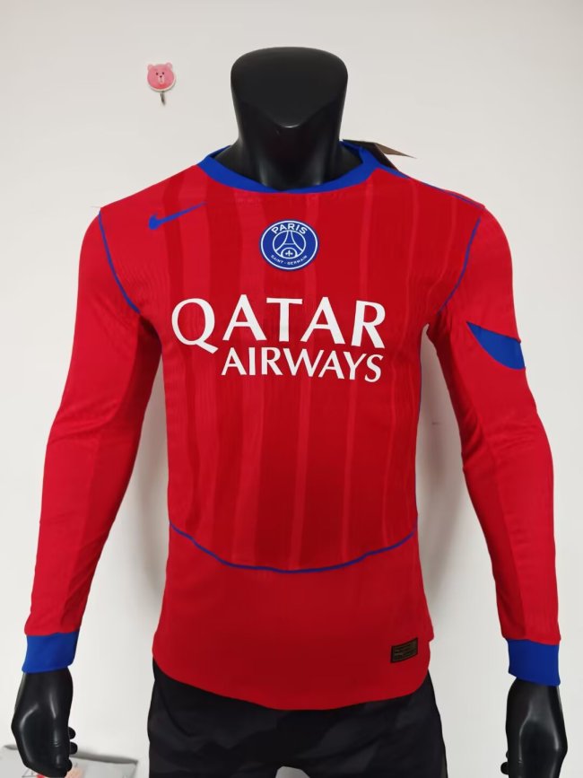 25-26 Paris Saint-Germain Third Long Sleeve Player Version Soccer Jersey*长袖球员