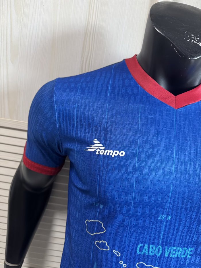 2025 Cape Verde Home Player Version Soccer Jersey