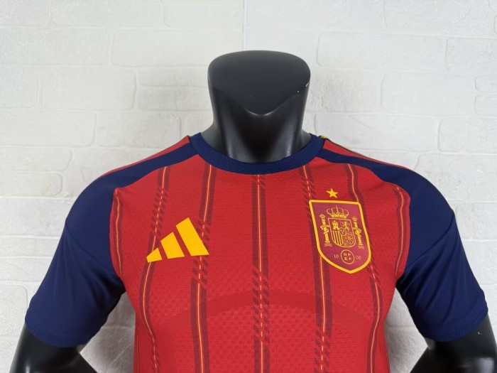2026 World Cup Spain Home Player Version Soccer Jersey