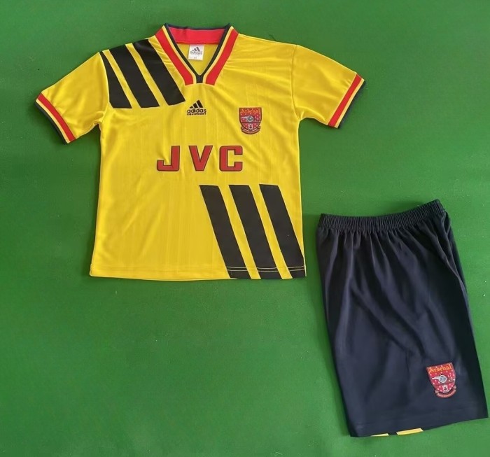 1993-1994 Arsenal Away Retro Kids Soccer Jersey