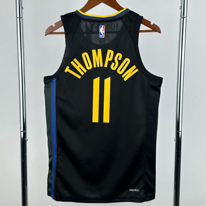 24-25 WARRIORS THOMPSON #11 Black Top Quality Hot Pressing NBA Jersey (Trapeze Edition) 飞人版