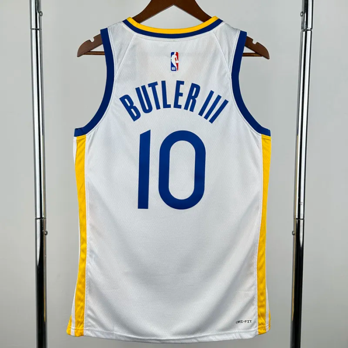 22-23 WARRIORS BUTLERIII #10 White Top Quality Hot Pressing NBA Jersey (V领)