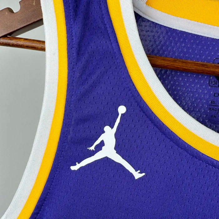 Lakers DONCIC #77 Blue Top Quality Hot Pressing NBA Jersey (Trapeze Edition) 飞人版