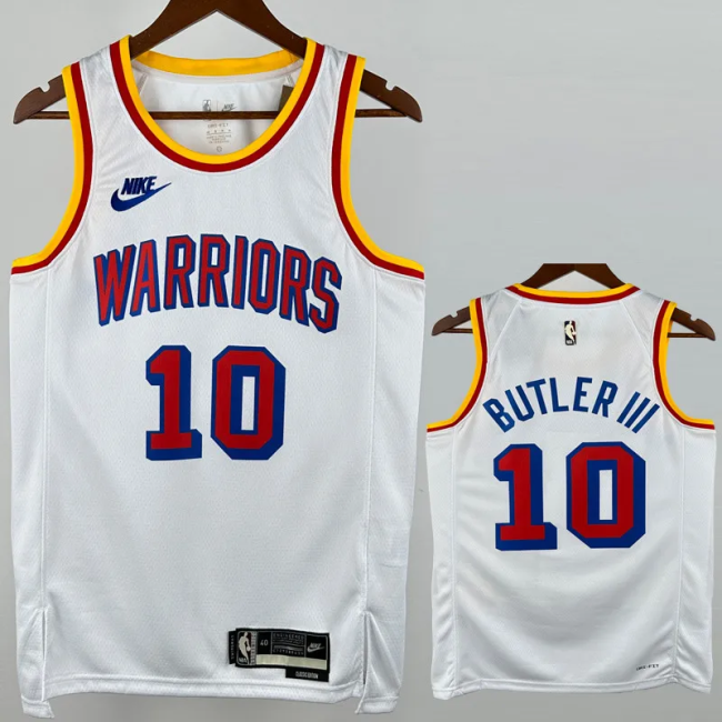24-25 WARRIORS BUTLERIII #10 White Retro Top Quality Hot Pressing NBA Jersey