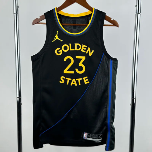 24-25 WARRIORS GREEN #23 Black Top Quality Hot Pressing NBA Jersey (Trapeze Edition) 飞人版