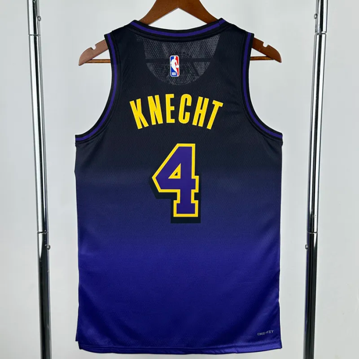 24-25 LAKERS KNECHT #4 Royal blue City Edition Top Quality Hot Pressing NBA Jersey
