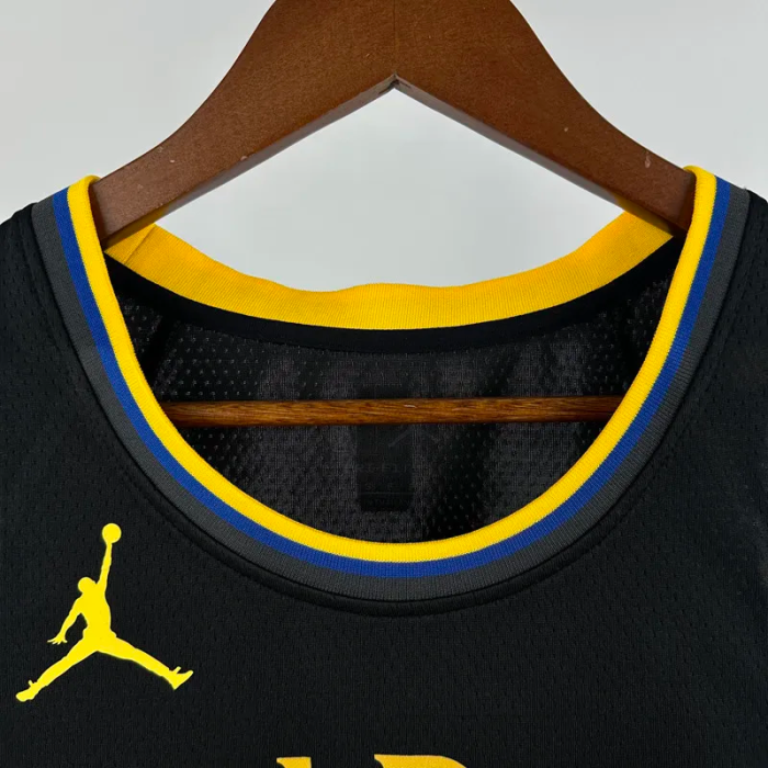 24-25 WARRIORS GREEN #23 Black Top Quality Hot Pressing NBA Jersey (Trapeze Edition) 飞人版