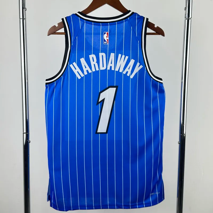 25-26 Magic HARDAWAY #1 Blue Top Quality Hot Pressing NBA Jersey(条纹)