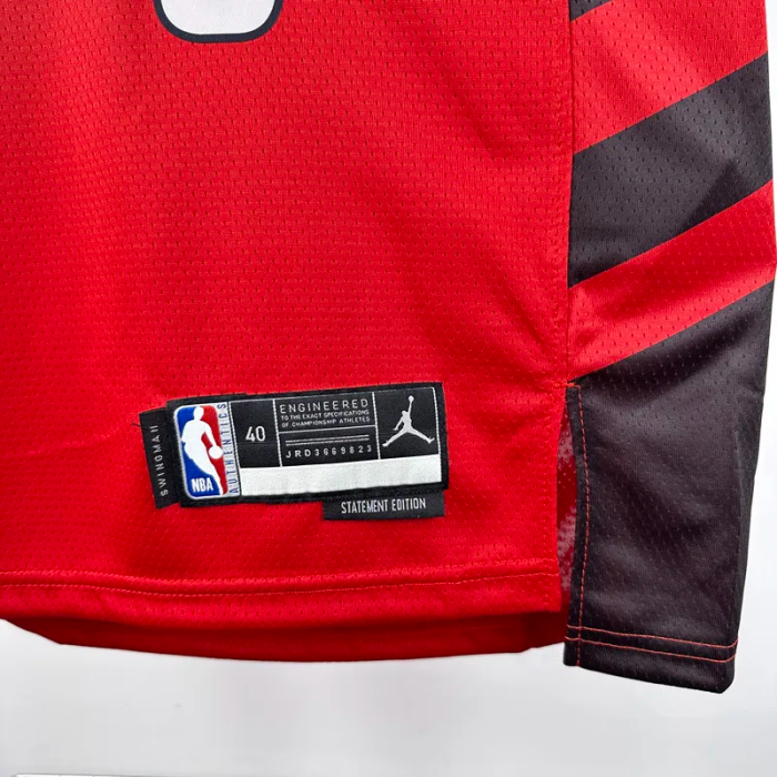 22-23 TRAIL BLAZERS YANG #16 Red Top Quality Hot Pressing NBA Jersey (Trapeze Edition)飞人版