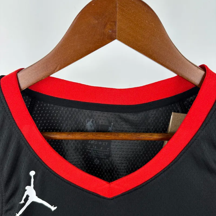 23-24 Rockets DURANT #7 Black Top Quality Hot Pressing NBA Jersey (Trapeze Edition)飞人版