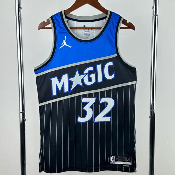 25-26 Magic O'NEAL #32 Black Top Quality Hot Pressing NBA Jersey (Trapeze Edition) 飞人版
