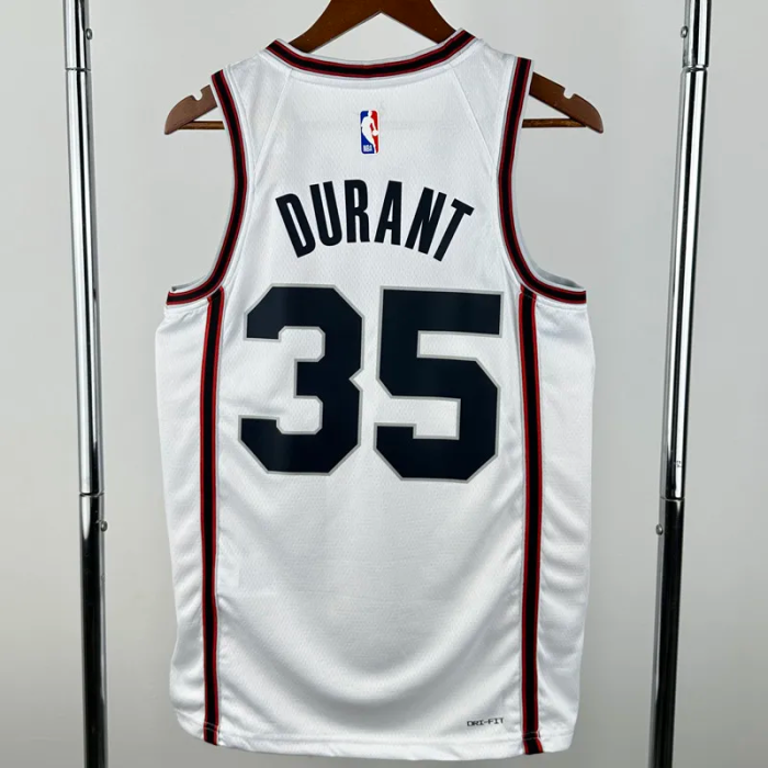 24-25 ROCKETS DURANT #35 White City Edition Top Quality Hot Pressing NBA Jersey