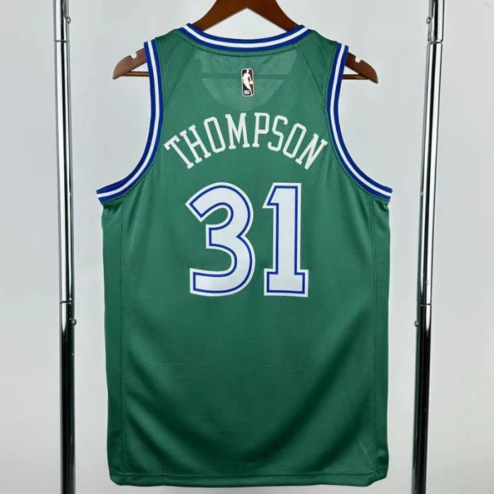 25-26 Dallas Mavericks THOMPSON #31 Green Retro Top Quality Hot Pressing NBA Jersey
