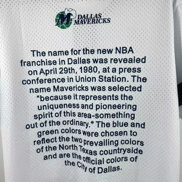 2026 Dallas Mavericks White Retro High Quality Casual T-Shirt #MN