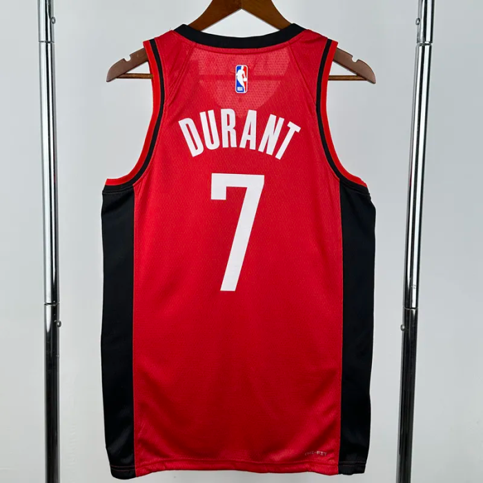 22-23 ROCKETS DURANT #7 Red Top Quality Hot Pressing NBA Jersey