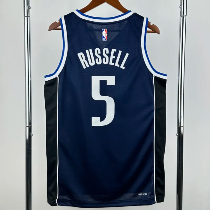 22-23 Dallas Mavericks RUSSELL #5 Royal blue Top Quality Hot Pressing NBA Jersey (Trapeze Edition)飞人版