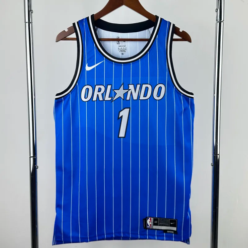 25-26 Magic HARDAWAY #1 Blue Top Quality Hot Pressing NBA Jersey(条纹)