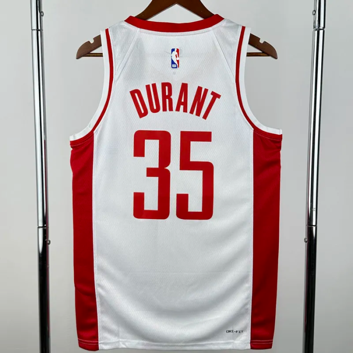 22-23 ROCKETS DURANT #35 White Top Quality Hot Pressing NBA Jersey