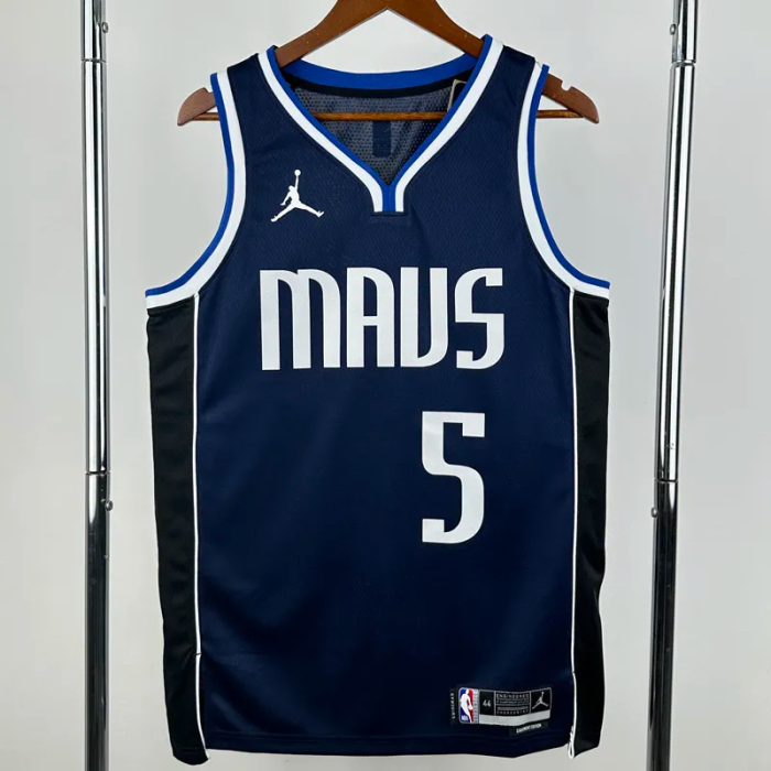 22-23 Dallas Mavericks RUSSELL #5 Royal blue Top Quality Hot Pressing NBA Jersey (Trapeze Edition)飞人版