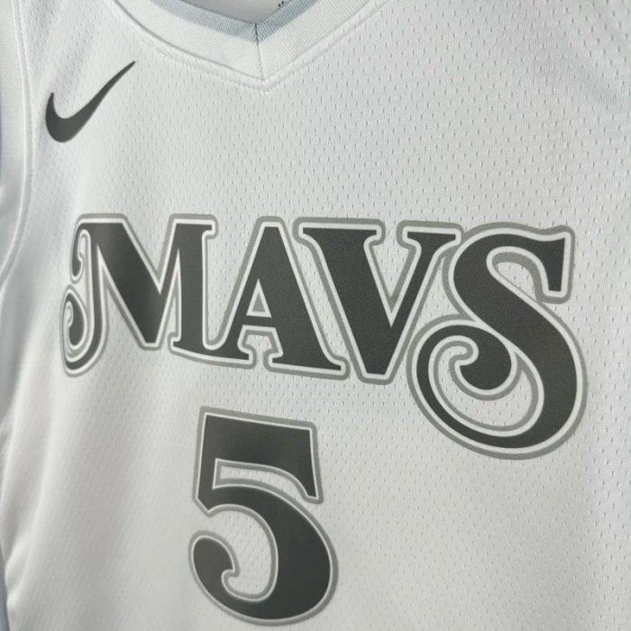 24-25 Dallas Mavericks RUSSELL #5 White City Edition Top Quality Hot Pressing NBA Jersey
