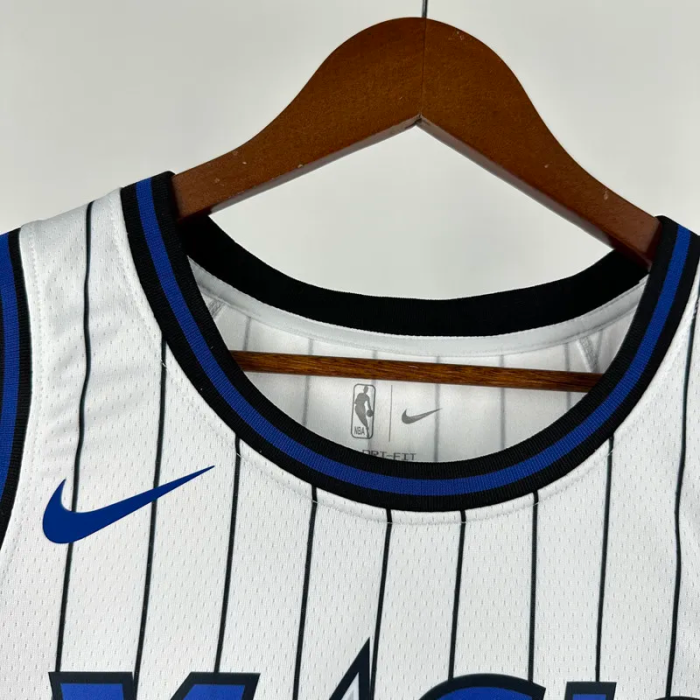 25-26 Magic BANCHERO #5 White Top Quality Hot Pressing NBA Jersey(条纹)