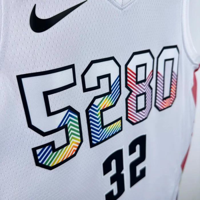 24-25 Nuggets GORDON #32 White City Edition Top Quality Hot Pressing NBA Jersey