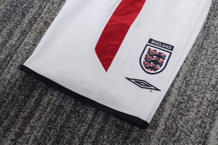 2004 England Home Kids Retro Soccer Jersey