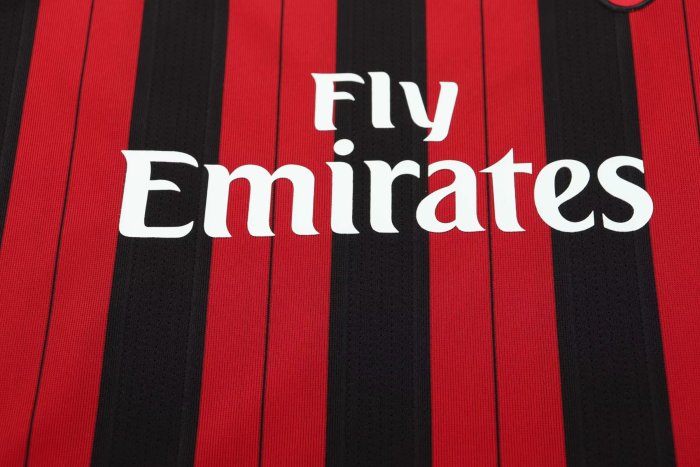 2013-2014 AC Milan Home Long sleeves Retro Kids Soccer Jersey