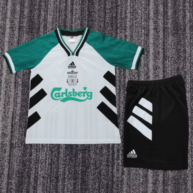 1993-1995 Liverpool Away Retro Kids Soccer Jersey