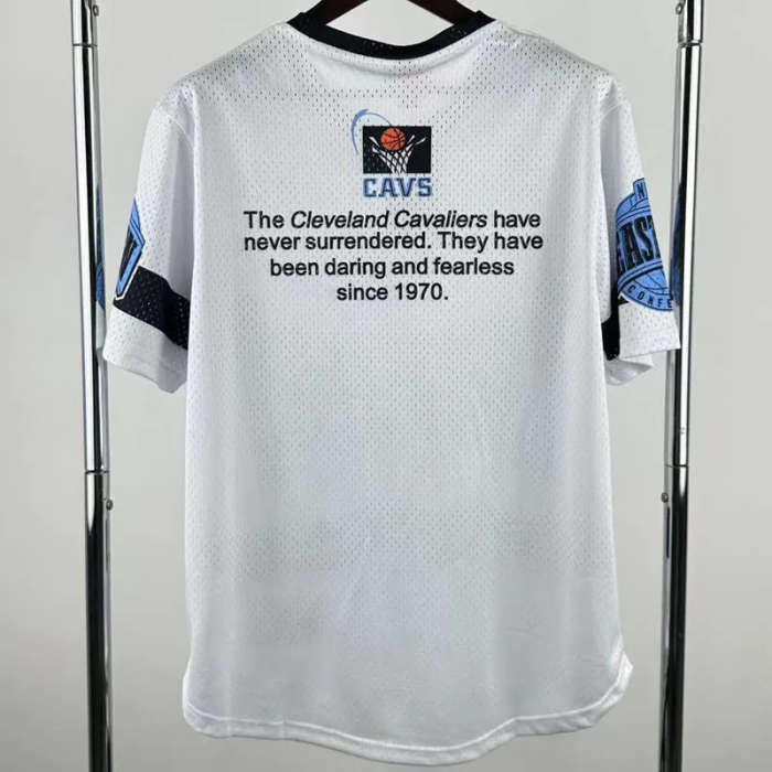 2026 Cleveland Cavaliers White Retro High Quality Casual T-Shirt #MN