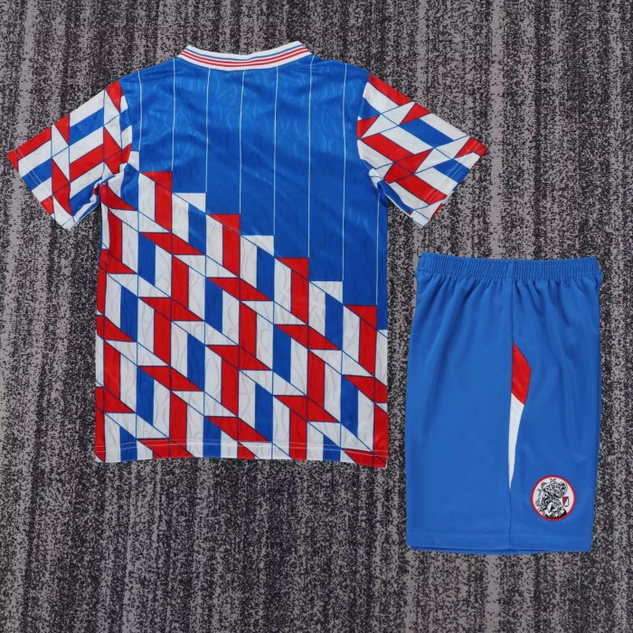 1989-1990 Ajax Away Retro Kids Soccer Jersey