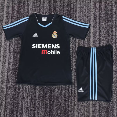 2003-2004 Real Madrid Away Retro Kids Soccer Jersey