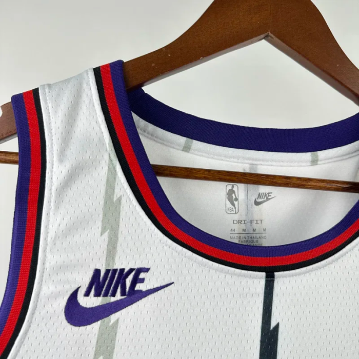 25-26 Raptors McGRADY #1 White Retro Top Quality Hot Pressing NBA Jersey