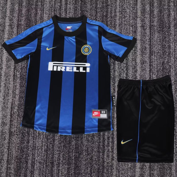 1999-2000 Inter Milan Home Retro Kids Soccer Jersey