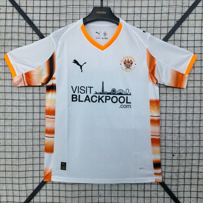 25-26 Blackpool FC Away Fans Soccer Jersey