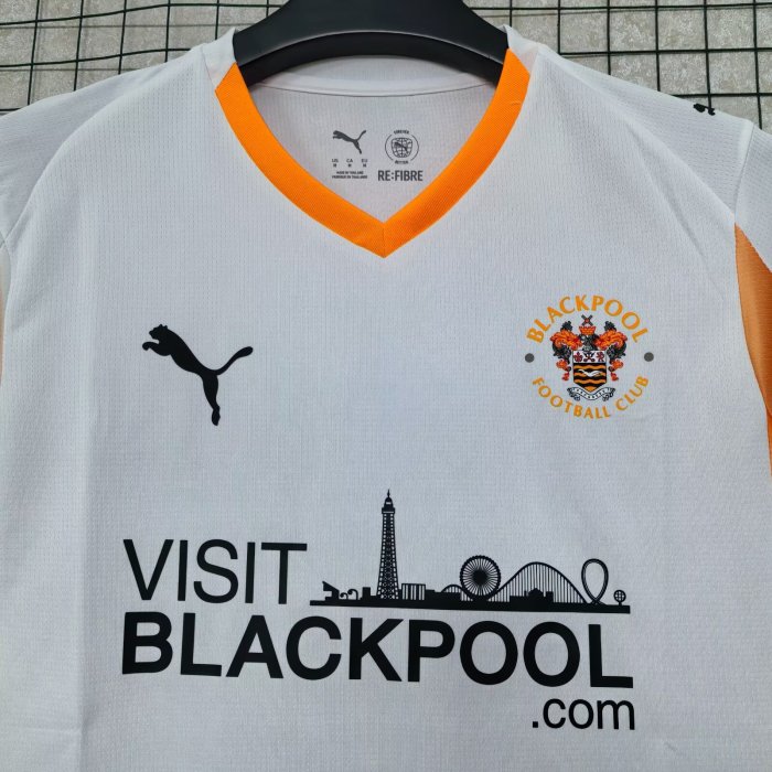 25-26 Blackpool FC Away Fans Soccer Jersey
