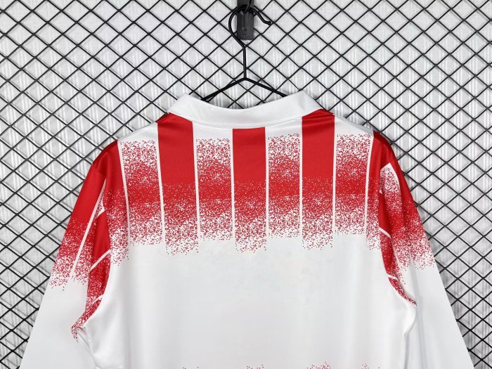 1991-1992 AS Cannes Home Retro Long Sleeve Soccer Jersey