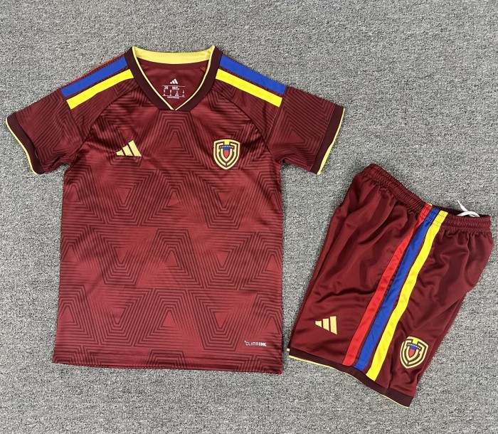 2026 Venezuela Home Kids Soccer Jersey