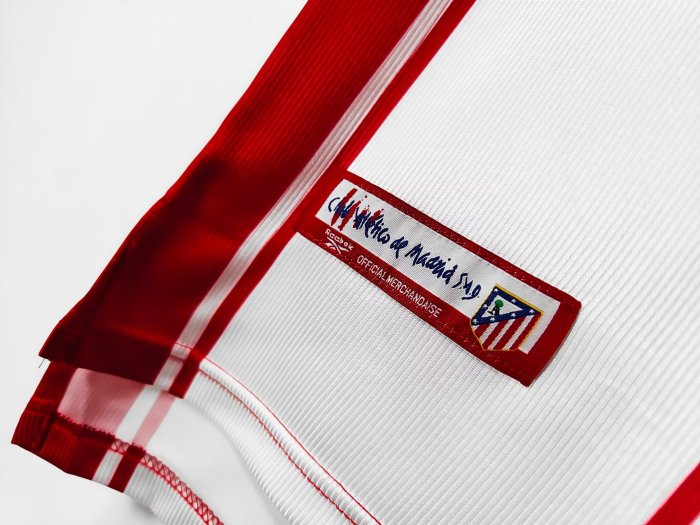 1999-2000 Atlético Madrid Home Retro Soccer Jersey