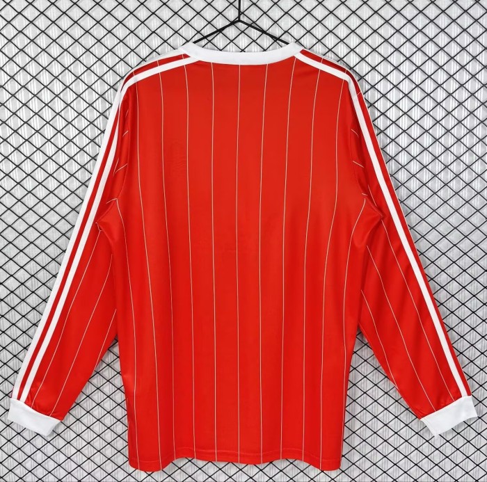 1982-1984 Nottingham Home Long Sleeve Retro Soccer Jersey