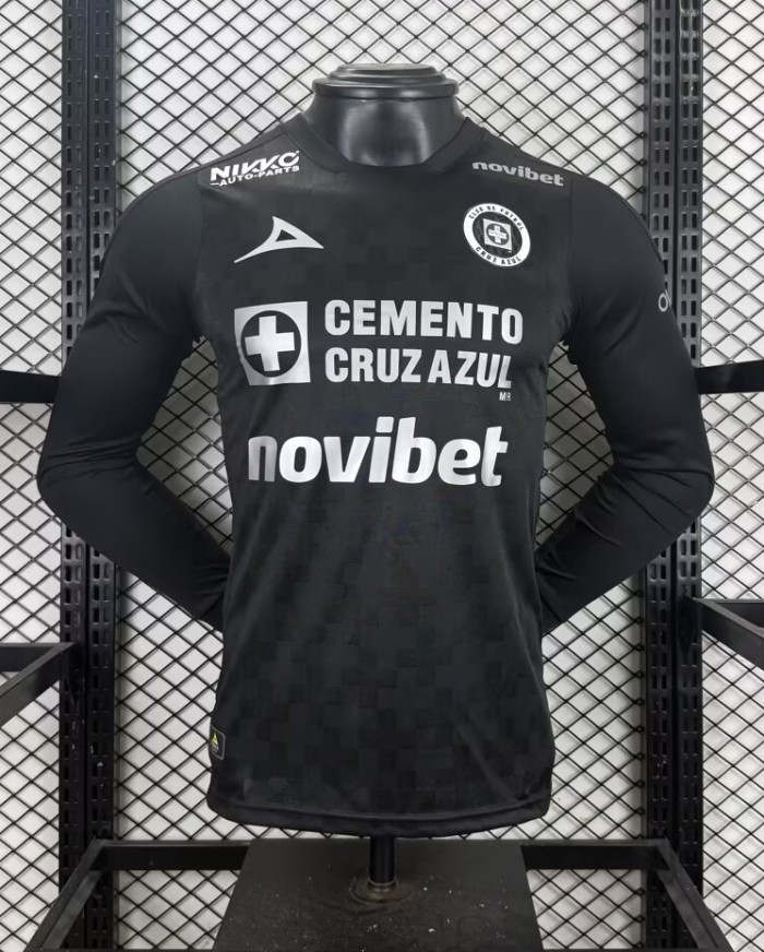 25-26 Cruz Azul Third Long Sleeve Player Version Soccer Jersey*长袖球员